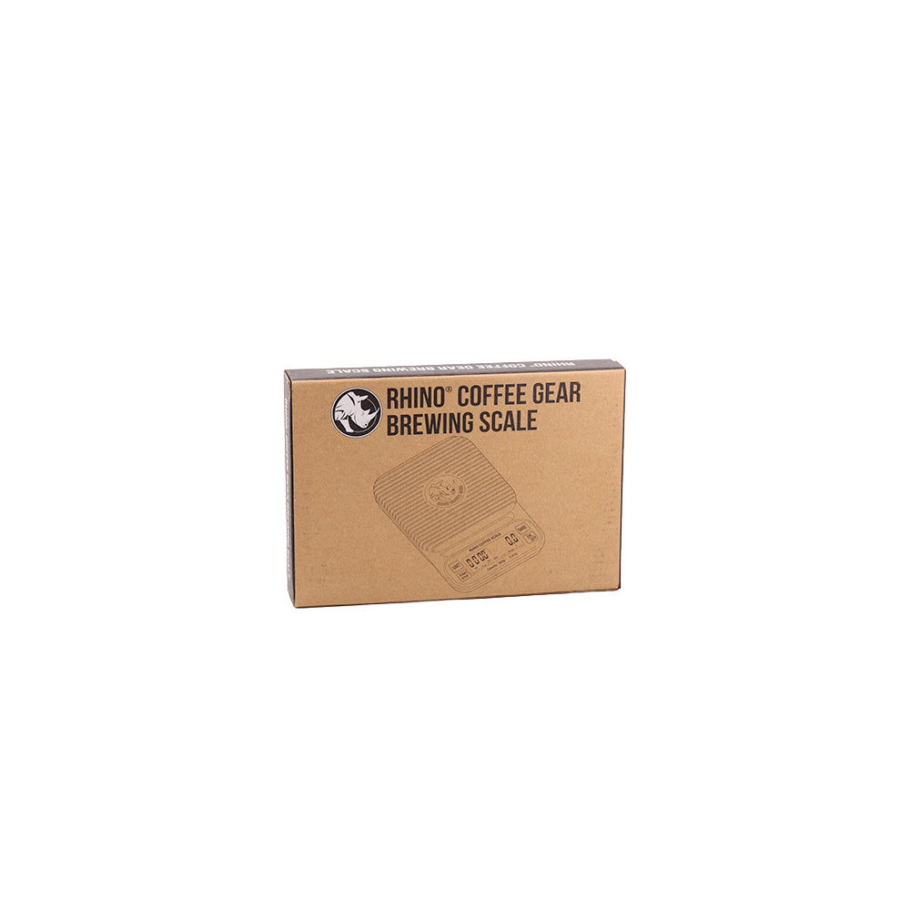 Rhino Coffee Gear brewing scale in its box