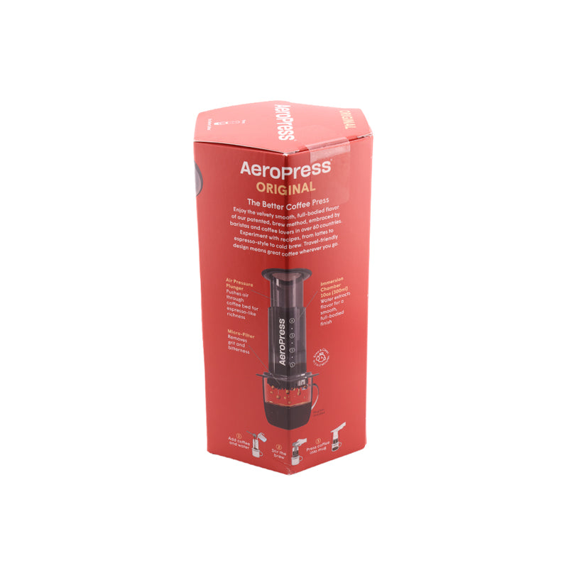 Original AeroPress box, side view