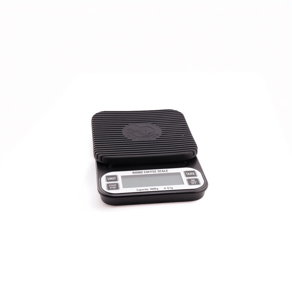 Rhino Coffee Gear digital brewing scale with timer display