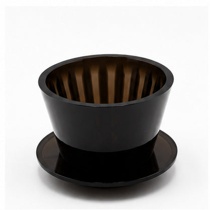 Timemore Crystal Eye flat-bottom dripper in black